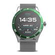 Ceas Smartwatch Amoled, diametru 33 mm, Bluetooth, Rezistent la apa IP 68, functie multisport, monitorizare somn, Pulsometru, 2 x bratari
