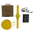 Ceas Smartwatch Colorum, diametru 31 mm, Bluetooth, Rezistent la apa IP 68, ritm cardiac, pedometru, contor de calorii si monitorizare a somnului incorporat, Galben, Carcasa