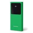 Powerbank Colorum Verde, slim, 10000mAh, Conector USB-C / USB-A, 22.5 W, afisaj led