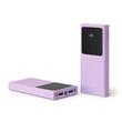 Powerbank Colorum Violet, slim, 10000mAh, Conector USB-C / USB-A, 22.5 W, afisaj led