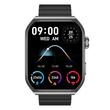 Ceas Smartwatch Amoled 3D, diametru 50 mm, Incarcare inductiva, Bluetooth, rezistent la apa IP67, Timp de lucru 5 zile, Negru