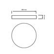 Plafoniera led Hazel-32W, Alb, 2240 lm, lumina rece 6400K, diametru 380 mm