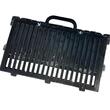 Gratar pentru carbune Krodesign, dimensiune 50x30x25 cm, Otel 3 mm, Pliabil si Portabil