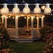 Ghirlanda decorativa led, 10 x becuri incluse, Exterior IP44, Lumina calda 3000K, Lungime 8 m, Alba