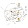 Ghirlanda decorativa pentru 10 becuri, Exterior IP65, Lungime 10 m, Alba, Extensibila max 50 m