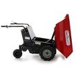 Roaba electrica Geotech e500, 1 kW, 48 V, 20 Ah, viteza 5 km/h, capacitate 500 kg, basculabila electric
