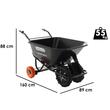 Roaba electrica GeoTech Car, 2 motoare de 500W, 6Ah, 40V, 300Kg, 2 viteze