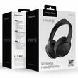 Casti wireless cu atenuare zgomot ANC, Diametru difuzor 40 mm, Negru, Bluetooth 5.4