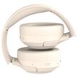 Casti wireless cu atenuare zgomot ANC F8A, Diametru difuzor 40 mm, Bej, Bluetooth 5.4