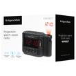 Aparat radio cu ceas AM/FM, Memorare 20 posturi de radio, Alarma, 5 W, Proiectie