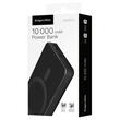 Powerbank Li-Ion, Magnetic MagSafe, 10000 mAh, 15 W, Incarcare Wireless, intrare/iesire USB-C, iesire USB intrare/iesire USB, Negru