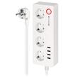 Prelungitor Smart 4 x prize, 4 x USB,  Lungime 1.6 m, 16A, 2680W, Aplicatie Tuya