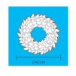 Coronita cu LED-uri, 40 cm, 48 leduri, alb cald, Home KMK 48 LED, IP 44, exterior/interior