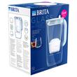 Cana filtranta Brita Glass 2.5 l, Indicator led stare filtru, 1 x filtre incluse, vas din sticla