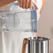 Cana filtranta Brita Glass 2.5 l, Indicator led stare filtru, 1 x filtre incluse, vas din sticla