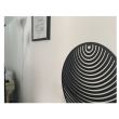 Decoratiune perete Krodesign Spiral Circle, diametru 50 cm, negru