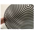 Decoratiune perete Krodesign Spiral Circle, diametru 50 cm, negru