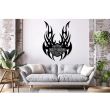 Decoratiune metalica de perete Krodesign KRO-1059, Harley Davidson II, diametru 80 cm, grosime 1.5 mm
