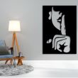 Decoratiune metalica de perete Krodesign Silence, 60 cm, grosime 1.5 mm