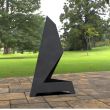 Incalzitor de terasa/gradina, Triangular Pyramid KRO-1071, Otel, Negru, 1200x700x700 mm, grosime 3 mm