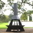 Incalzitor de terasa/gradina, Pyramid Rocket KRO-1073, Otel, Negru, 1580x800x800 mm, grosime 3 mm