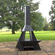 Incalzitor de terasa/gradina, Pyramid Rocket KRO-1073, Otel, Negru, 1580x800x800 mm, grosime 3 mm