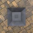 Incalzitor pentru terasa/gradina, Square Fire Pit KRO-1077, Otel, Negru, 600x600x300 mm, grosime 3 mm