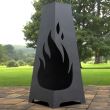 Incalzitor pentru terasa/gradina, Fire Pyramid KRO-1078, Otel, Negru, 1200x500 mm, grosime 3 mm