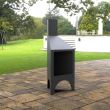 Incalzitor pentru terasa/gradina, Pyramid Stove KRO-1080, Otel, Negru, 1200x500x500 mm, grosime 3 mm