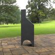 Incalzitor pentru terasa/gradina, Pyramid Stove KRO-1080, Otel, Negru, 1200x500x500 mm, grosime 3 mm