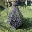 Incalzitor pentru terasa/gradina, Krodesign Diamond KRO-1090, Otel, Negru, diametru 1125 mm, grosime 3 mm