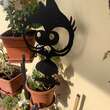 Decoratiune gradina / ghiveci Krodesign Chick KRO-1131, metal, inaltime 60 cm