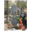 Decoratiune gradina / ghiveci Krodesign Chick KRO-1131, metal, inaltime 60 cm