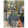 Decoratiune gradina / ghiveci Krodesign Chicken Sunglasses KRO-1132, metal, inaltime 60 cm