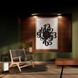 Ceas de perete metalic Krodesign Numero, Inaltime 50 cm, negru
