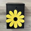 Cutie postala Vivatechnix Flower KRO-1229, otel, 400x250x100mm, Negru/Galben, 2 chei