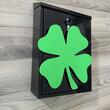 Cutie postala Vivatechnix Irish Clover KRO-1230, otel, 400x250x100mm, Negru/Verde, 2 chei