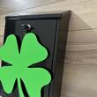 Cutie postala Vivatechnix Irish Clover KRO-1230, otel, 400x250x100mm, Negru/Verde, 2 chei
