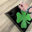 Cutie postala Vivatechnix Irish Clover KRO-1230, otel, 400x250x100mm, Negru/Verde, 2 chei