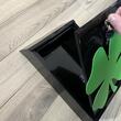Cutie postala Vivatechnix Irish Clover KRO-1230, otel, 400x250x100mm, Negru/Verde, 2 chei