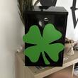 Cutie postala Vivatechnix Irish Clover KRO-1230, otel, 400x250x100mm, Negru/Verde, 2 chei