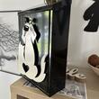 Cutie postala Vivatechnix Cat&Dog KRO-1240, otel, 400x250x100mm, Negru/Alb, 2 chei