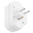 Triplu stecher cu intrerupator, 1 x Shuko, 2 x EURO, Alb, 2.5/16 A, 3680 W