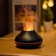 Difuzor uleiuri cu ionizare si umidificare, flacara Led, 7 culori, capacitate 130 ml