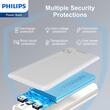 Powerbank Philips, Li-Polymer, 10000mAh, MicroUSB 5V/2A, USB-C 5V/2.4A, 37Wh