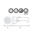 Lanterna cu led reincarcabila Horoz Puskas-3, 0.9W, 45 lm