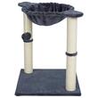 Ansamblu de joaca pentru pisici, 40x40x51 cm, Plus, Gri Inchis, stalp de zgariat, clopotel