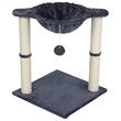 Ansamblu de joaca pentru pisici, 40x40x51 cm, Plus, Gri Inchis, stalp de zgariat, clopotel