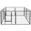 Tarc metalic pentru animale, 80 x 80 cm, 8 x panouri, configuratie extensibila, 2 x incuietori