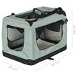 Geanta transport animale, cadru pliabil, 50x34x36 cm, pereti ventilati